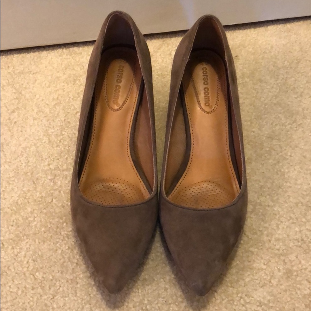 Coral Como Grey Heels